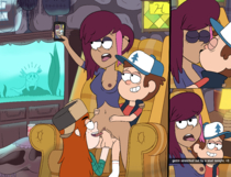 Dipper_Pines Gravity_Falls Tambry Wendy_Corduroy mercurial-darkness // 3229x2479 // 2.4MB // png