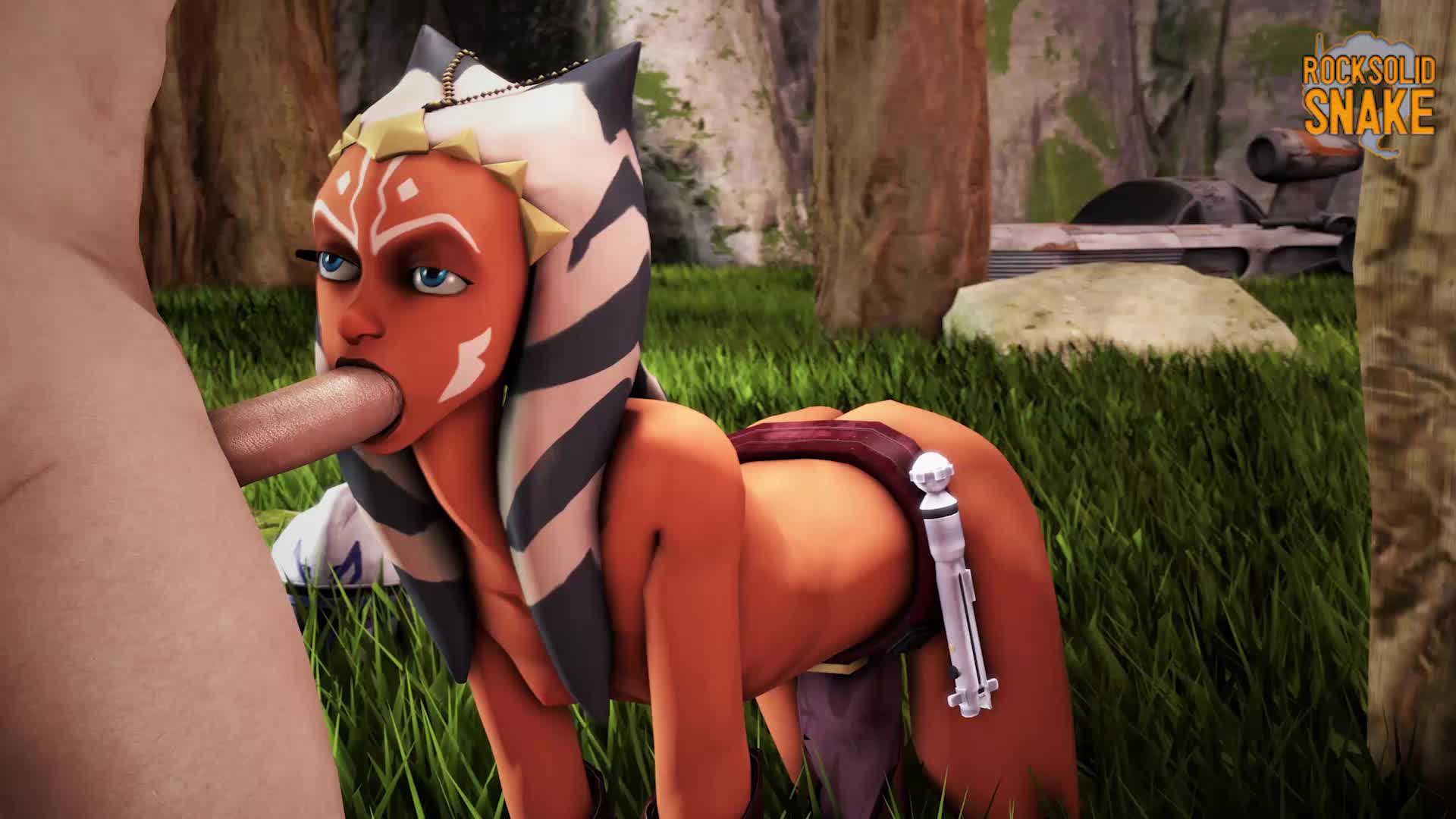 3D Ahsoka_Tano Animated ROCKSOLIDSNAKE Star_Wars Star_Wars:_The_Clone_Wars Togruta // 1920x1080 // 5.6MB // mp4