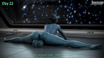 3D Asari Banap Blender Mass_Effect Samara // 3840x2160 // 1.8MB // jpg