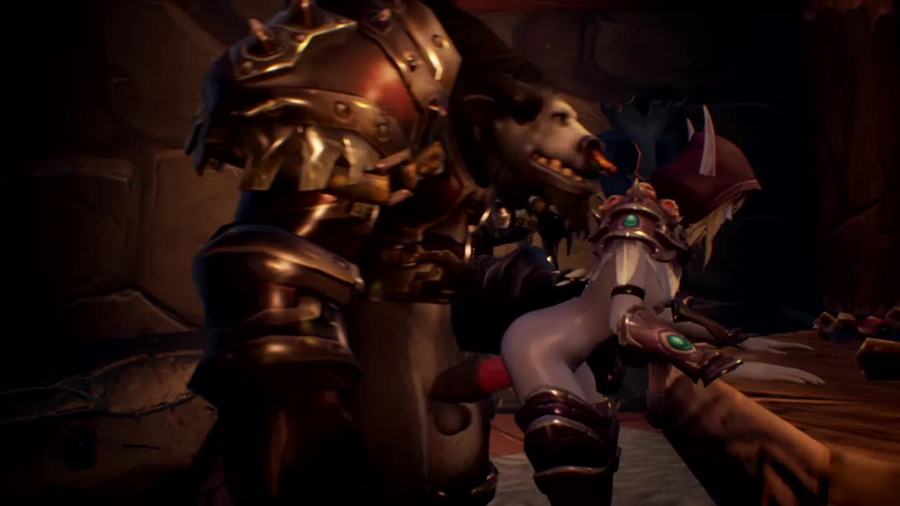 3D Animated Elf Sylvanas_Windrunner Tauren World_of_Warcraft // 1280x720 // 1.1MB // webm