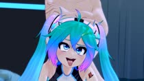 3D Animated Blender Hatsune_Miku Sound Vocaloid mantis-x // 960x540 // 17.1MB // webm