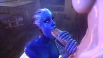 3D Animated Asari Femshep Liara_T'Soni Mass_Effect Mojai // 1280x720 // 613.4KB // webm