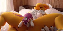 3D Animated Blender Digimon Renamon furromantic // 1440x720, 10s // 6.1MB // webm