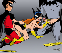 2007 BAD_GUY_(artist) Batgirl Batman_(Bruce_Wayne) DC_Comics Robin // 710x600 // 264.8KB // jpg