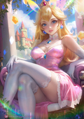 Axsens Princess_Peach Super_Mario_Bros // 3532x5000 // 1.9MB // jpg