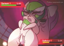 Animated Gardevoir_(Pokemon) Hatterene_(Pokemon) Pokemon Pokemon_Sword_and_Shield diives // 1008x720 // 3.9MB // mp4