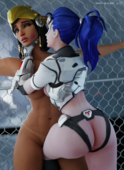 Overwatch Pharah Widowmaker pharahbestgirl // 1400x1920 // 3.5MB // png