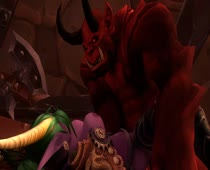 3D Animated Fel_Orc Night_Elf Rexxcraft World_of_Warcraft Ysera // 1280x720 // 401.1KB // webm