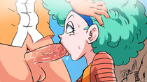 Animated Bulma_Brief Dragon_Ball_Z funsexydragonball // 595x335 // 502.2KB // gif