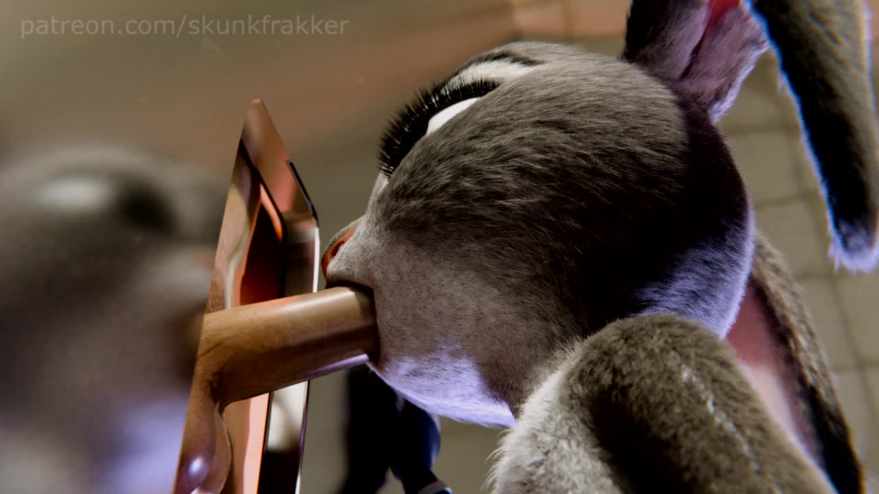 3D Animated Blender Judy_Hopps Zootopia skunkfrakker // 1280x720 // 1.5MB // webm