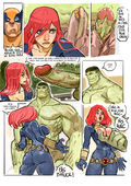Black_Widow_(Natasha_Romanova) JJFrenchie Marvel_Comics The_Hulk_(Bruce_Banner) // 6614x9354 // 19.4MB // jpg