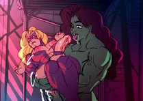 Animated Deleter Marvel_Comics She-Hulk_(Jennifer_Walters) Titania // 508x360, 1.3s // 86.2KB // mp4