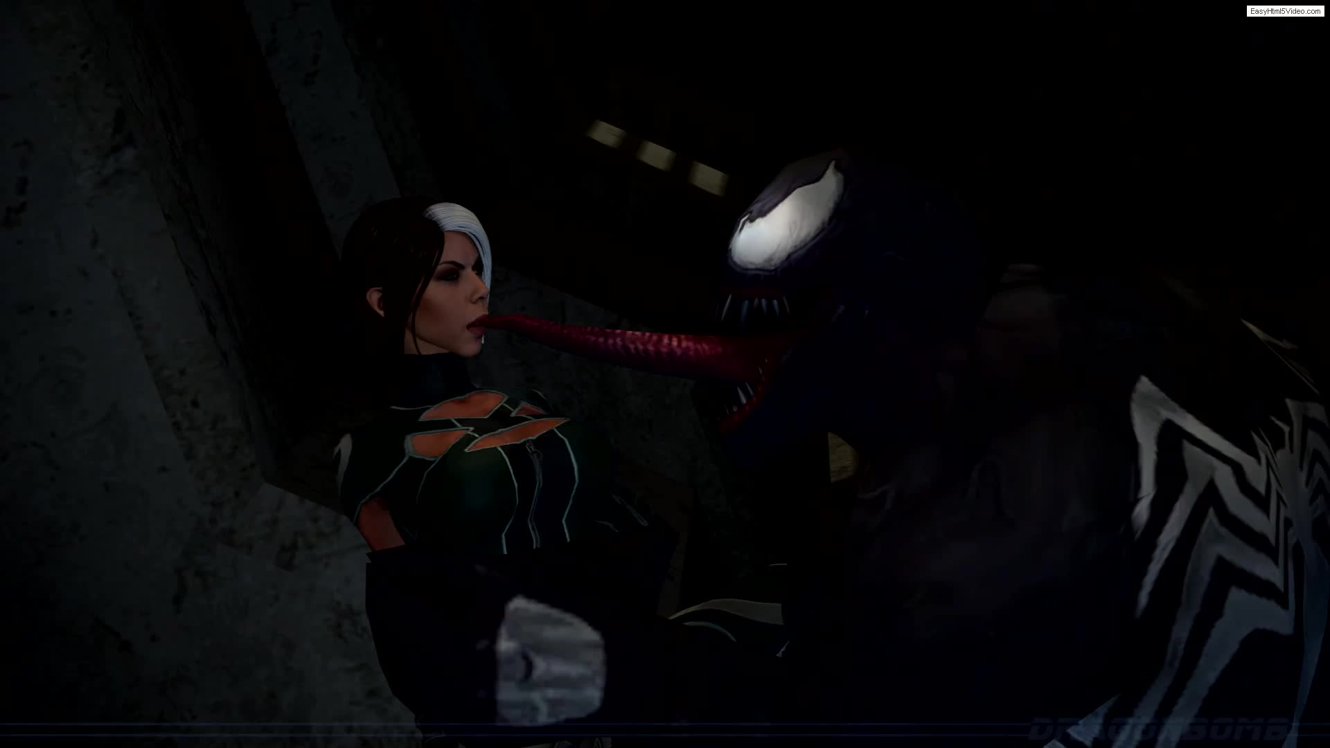 3D Animated Marvel_Comics Rogue_(X-Men) Source_Filmmaker Venom X-Men dragonbomb // 1920x1080 // 2.7MB // webm