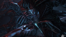 3D Alien_(Series) Bravo44 Source_Filmmaker Xenomorph // 1920x1080 // 2.5MB // png