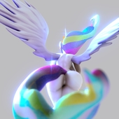 3D My_Little_Pony_Friendship_Is_Magic Princess_Celestia endlessillusion_(artist) // 1080x1080 // 107.5KB // jpg