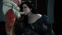 3D Animated Source_Filmmaker The_Witcher_3:_Wild_Hunt Whitetentacle Yennefer // 1280x720 // 1.3MB // webm