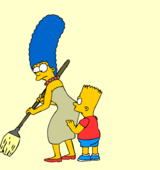 Animated Bart_Simpson Marge_Simpson The_Simpsons // 784x834 // 284.9KB // gif