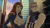 Avengers Avengers_Assemble Black_Widow_(Natasha_Romanova) Hawkeye_(Clint_Barton) Marvel_Comics // 1280x720 // 687.6KB // png