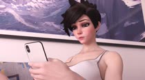 3D Animated Emily GuiltyK Overwatch Tracer // 600x336 // 18.2MB // webm