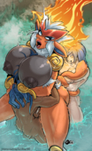 Infernape_(Pokémon) Lurkergg Pokemon // 916x1500 // 1.8MB // png