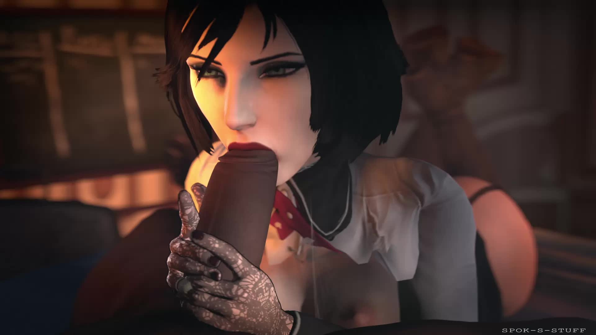 3D Animated Bioshock Bioshock_Infinite Elizabeth Source_Filmmaker spok // 1920x1080 // 605.3KB // webm