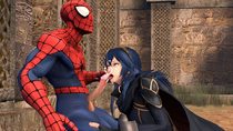 Crossover Fire_Emblem Fire_Emblem_Awakening Lucina Marvel Peter_Parker Spider-Man Spider-Man_(Series) Super_Smash_Bros. cowman // 1920x1080 // 1.9MB // jpg