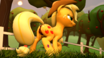 3D Applejack My_Little_Pony_Friendship_Is_Magic Source_Filmmaker // 1280x720 // 893.3KB // png