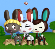 Animal_Crossing Bonbon Carmen Tiffany hoshime soubriquetrouge // 1639x1451 // 3.3MB // png