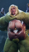 3D Animated Blender DC_Comics Dom3D Hulk Power_Girl Sound // 720x1280, 16s // 7.4MB // mp4