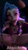 3D Animated ArawAraw Arcane Blender Jinx League_of_Legends Sound // 480x852, 19.2s // 7.4MB // mp4