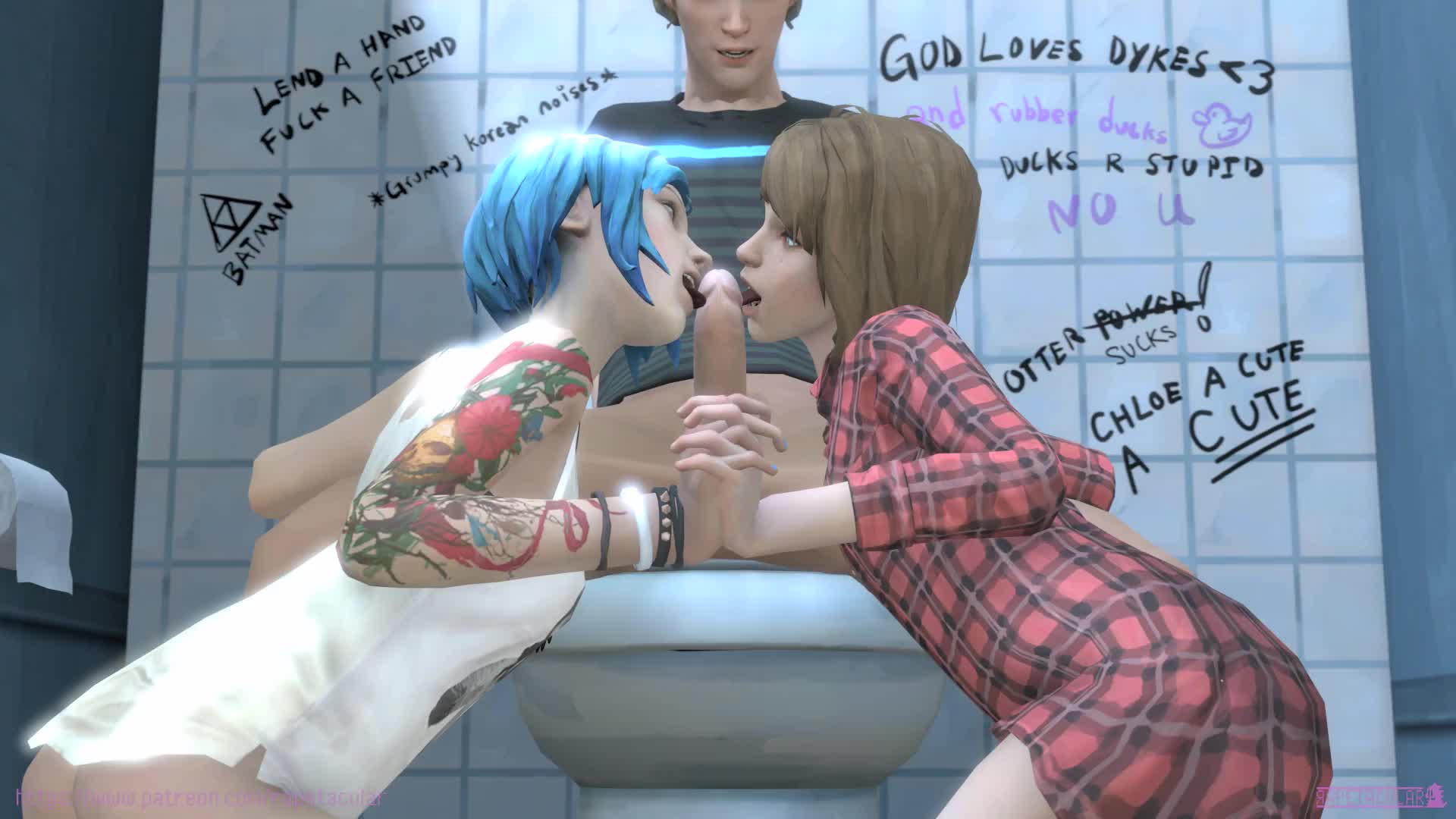 3D Animated Chloe_Price Life_is_Strange Max_Caulfield Rapetacular Sound // 1920x1080 // 5.9MB // webm