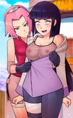 Hinata_Hyuga Naruto Sakura_Haruno loodncrood // 925x1500 // 187.4KB // jpg