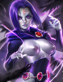 DC_Comics Raven Sakimichan Teen_Titans // 1391x1800 // 1.5MB // jpg