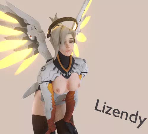 Animated Lizendy Mercy Overwatch // 500x450 // 939.7KB // webm