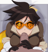 Animated MaruZyruKun Overwatch Tracer // 1000x1100 // 971.5KB // gif