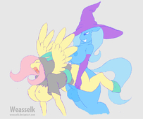 Fluttershy My_Little_Pony_Friendship_Is_Magic Trixie_Lulamoon Weassel_K // 1152x963 // 141.2KB // jpg