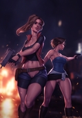 Claire_Redfield Jill_Valentine Resident_Evil personalami // 3500x5000 // 679.6KB // jpg