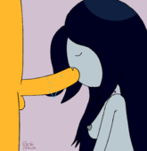 Adventure_Time Animated Jake_the_Dog Marceline_the_Vampire_Queen purpleprawn // 540x555 // 267.4KB // gif