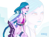 Jinx League_of_Legends vaultmag // 1000x750 // 453.2KB // png