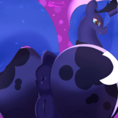 My_Little_Pony_Friendship_Is_Magic Princess_Luna Ribiruby // 5000x5000 // 6.2MB // png