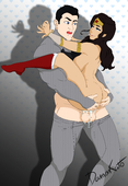 Batman_(Bruce_Wayne) DC_Comics Diana_Prince Wonder_Woman // 5500x8024 // 9.8MB // jpg