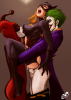 Batgirl DC_Comics Harley_Quinn Joker // 496x699 // 172.1KB // jpg