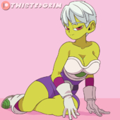 Animated Cheelai Dragon_Ball_Z TwistedGrim // 1080x1080 // 1.3MB // gif