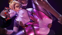 3D Blender Mercy Overwatch Widowmaker haysins // 3840x2160 // 5.3MB // png