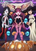 Adventure_Time Crossover Draculaura Hotel_Transylvania Marceline Mavis_Dracula Monster_High The_Dark_Mangaka halloween // 723x1023 // 1000.9KB // png