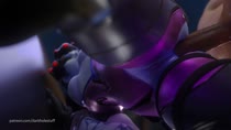 3D Animated Blender Overwatch Widowmaker darkhole // 1920x1080 // 20.0MB // mp4