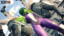 3D Animated Marvel_Comics She-Hulk_(Jennifer_Walters) Sound Source_Filmmaker Xentho // 1280x720, 10s // 8.0MB // mp4