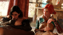 3D Blender Qyti3D The_Witcher_3:_Wild_Hunt Triss_Merigold Yennefer // 1920x1080 // 2.3MB // png