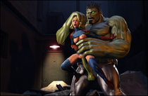3D DC_Comics Injustice_2 Lenaid Source_Filmmaker Supergirl // 3223x2109 // 8.1MB // png