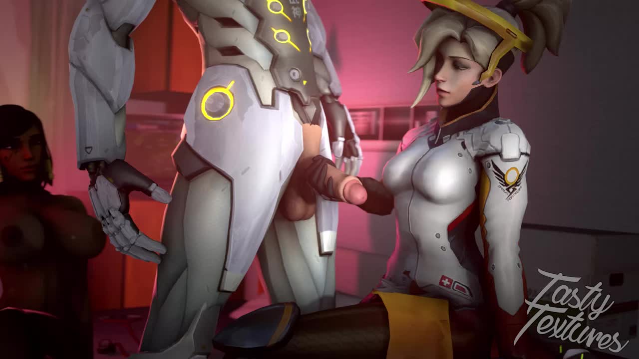 3D Animated Mercy Overwatch Pharah Source_Filmmaker ourtastytexturesstuff // 1280x720 // 1.8MB // webm